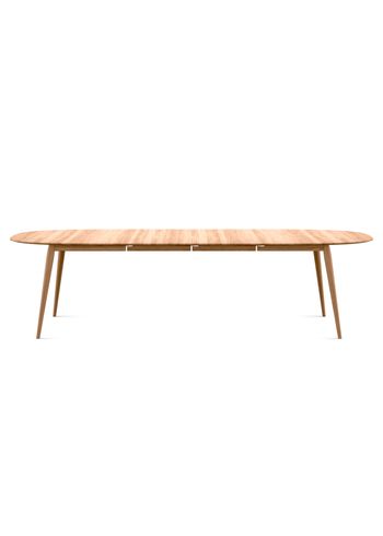 Bruunmunch - Dining Table - PLAYdinner Lamé Incl. 2 additional plates - Oak, natural oil / Extension leaves in oak, natural oil