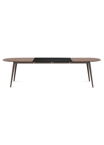 Bruunmunch - Dining Table - PLAYdinner Lamé Incl. 2 additional plates - Smoked oak / Extension leaves in black MDF