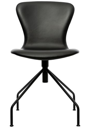 Bruunmunch - Silla - PLAYchair Swing - Fully Upholstered: Black Hero Leather