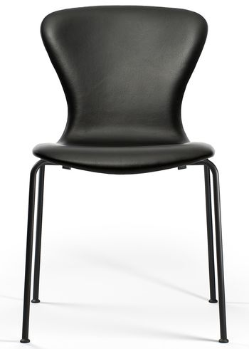 Bruunmunch - Krzesło do jadalni - PLAYchair Tube - Fully Upholstered: Black Hero Leather