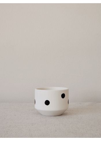 Burnt and Glazed - Cup - Low cup - Big dot