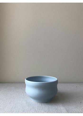 Burnt and Glazed - Salute - Wave Bowl - Blue