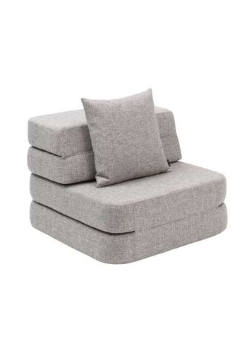 By KlipKlap - Madrás - KK 3 Fold Sofa Single - Multi Grey W. Grey