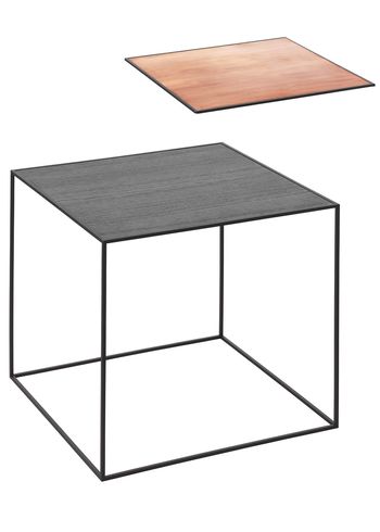 Audo Copenhagen - Tavolino da caffè - Twin 42 - Copper/Black With Black Base