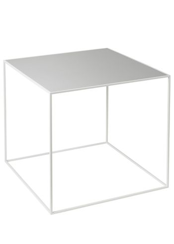 By Lassen - Bord - Twin 42 Table - Cool Grey/Sort Med Hvid Base