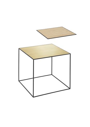 By Lassen - Table - Twin Tabletops - Oak / Brass - Twin 42