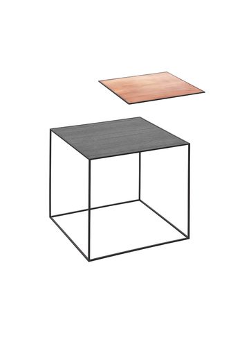 By Lassen - Table - Twin Tabletops - Black Stained Ash / Copper - Twin 42