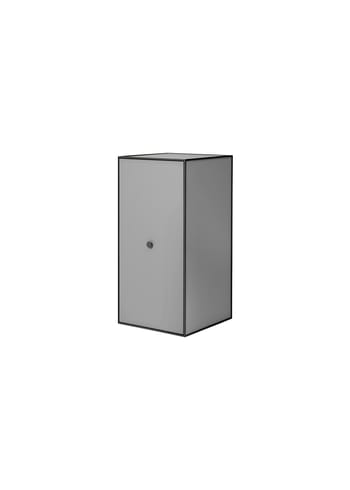 By Lassen - Étagère - Frame 70 - Dark grey - With door and 2 shelfs