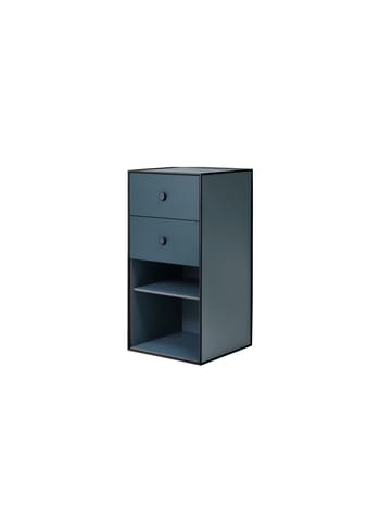By Lassen - Plank - Frame 70 - Dark grey - With shelf and 2 drawers