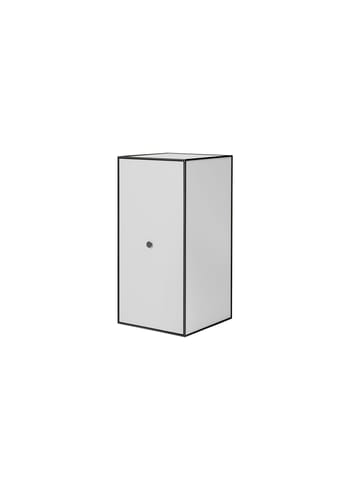 By Lassen - Hylla - Frame 70 - Light grey - With door and 2 shelfs