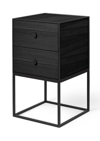 By Lassen - Kirjahylly - Frame Sideboard 35 - Black Stained Ash - 2 drawers