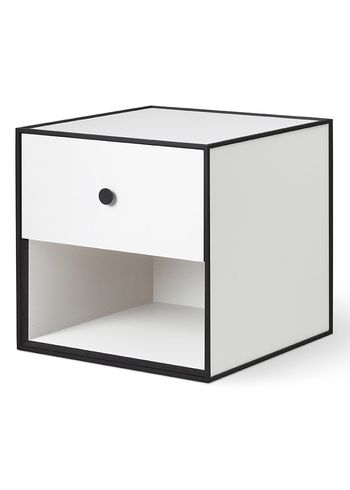 Audo Copenhagen - Kirjahylly - Frame 35 with drawers - White - 1 drawer