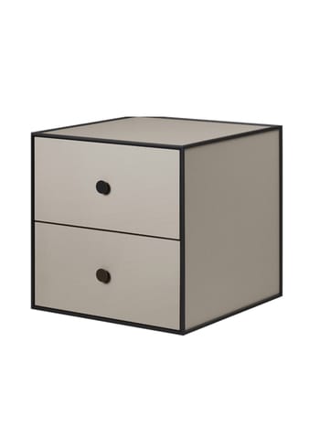 By Lassen - Estante - Frame 35 with drawers - Sand - 2 skuffer