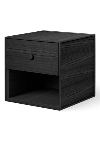 By Lassen - Étagère - Frame 35 with drawers - Black Stained Ash - 1 drawer