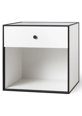 By Lassen - Kirjahylly - Frame 49 with drawers - White - 1 drawer