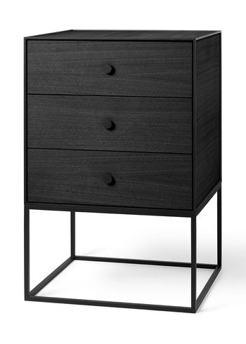 By Lassen - Wyświetlacz - Frame Sideboard 49 - Black Stained Ash - 3 drawers