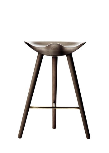 By Lassen - Krzesło - ML 42 Bar Stool - Low - Brown Oiled Oak/Brass