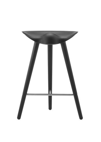 By Lassen - Chair - ML 42 Bar Stool - Low - Black Stained Beech/Steel