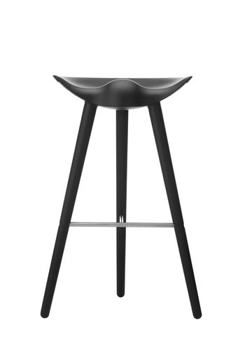 By Lassen - Krzesło - ML 42 Bar Stool - High - Black Stained Beech/Steel