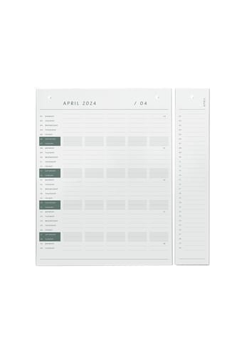 By Wirth - Calendario - Planner Board 2022-2023 - Refill - White