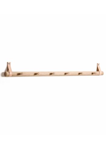 By Wirth - Hooks - Rack Dot - Nature oak & leather - 6 Dots