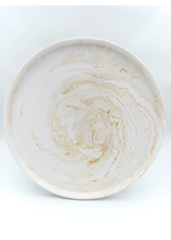 ByChrillesen - Taca - Decoration tray - Warm yellow marble