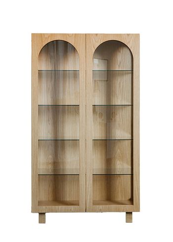 CAIA LEIFSDOTTER DESIGN STUDIO - Display cabinet - Bow Glass Cabinet - Light Oak & Clear Glass