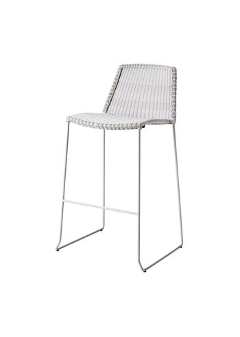Cane-line - Bar stool - Breeze Bar Stool 5465 LI/LS/LW - White-Grey