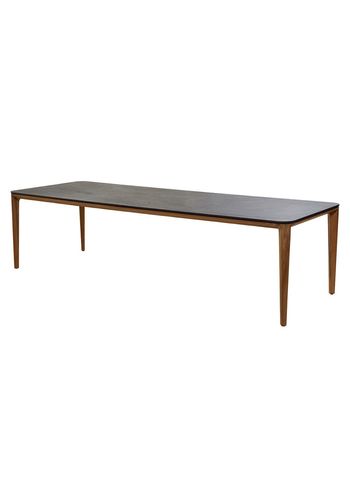 Cane-line - Mesa de comedor - Aspect Table - Frame: Teak / Tabletop: Black Fossil Ceramic - B280