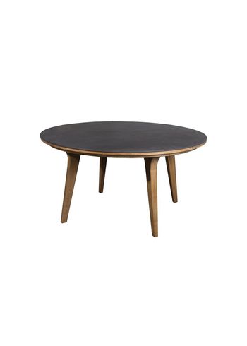 Cane-line - Mesa de jantar - Aspect Table - Frame: Teak / Tabletop: Black Fossil Ceramic - Ø144