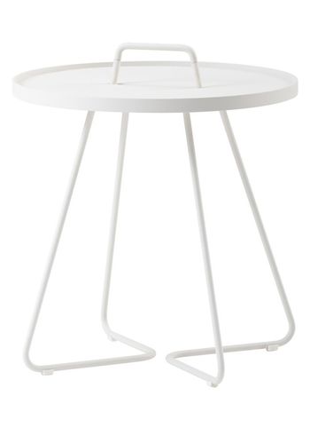 Cane-line - Bočný stolík - On-the-move side table - White - Small