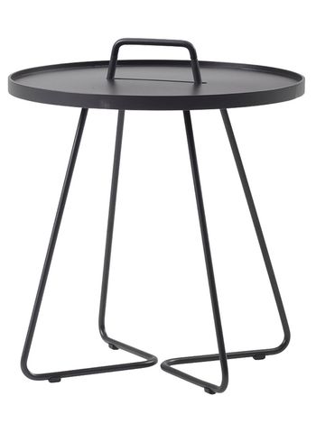 Cane-line - Postranní stolek - On-the-move side table - Black - Large