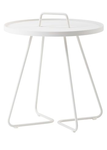 Cane-line - Bočný stolík - On-the-move side table - White - Large