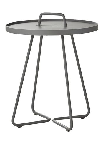Cane-line - Tabela - On-the-move side table - Light grey - Small