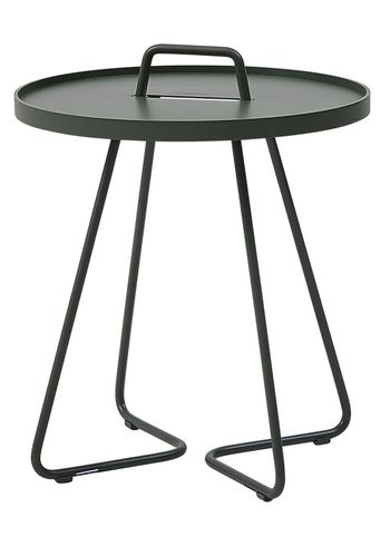 Cane-line - Table - On-the-move side table - Dark green - Small
