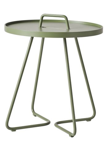 Cane-line - Table - On-the-move side table - Olive green - Small
