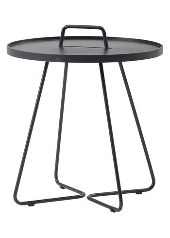 Cane-line - Bočný stolík - On-the-move side table - Black - Small