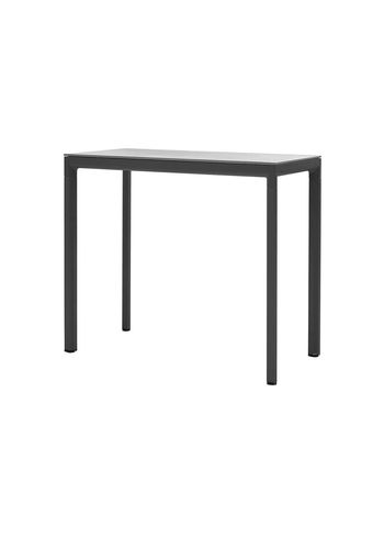 Cane-line - Mesa de jardim - Drop bar table - 130x70 - Frame: Lava Grey Aluminum / Tabletop: Grey Fossil Ceramic