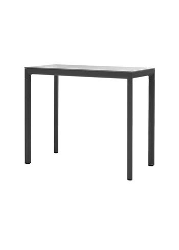 Cane-line - Table - Drop bar table - 150x75 - Frame: Lava Grey Aluminum / Tabletop: Grey Fossil Ceramic