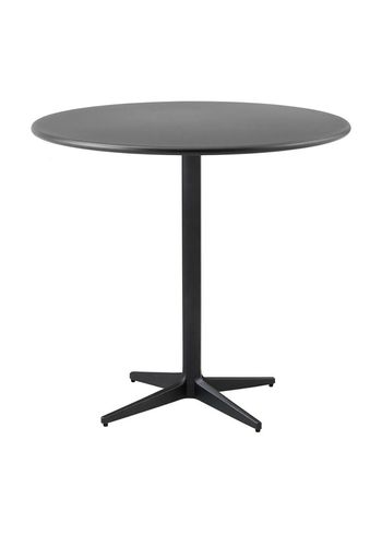 Cane-line - Table - Drop Cafe Table Ø80 - Frame: Lava Grey / Tabletop: Lava Grey