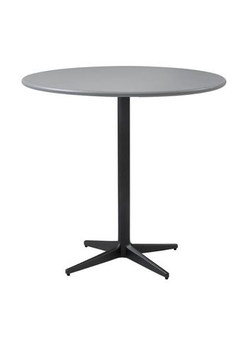 Cane-line - Table - Drop Cafe Table Ø80 - Frame: Lava Grey / Tabletop: Light Grey