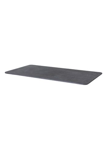 Cane-line - Table top - Table Top for Twist Coffee Table - Rectangular - Fossil black, ceramic