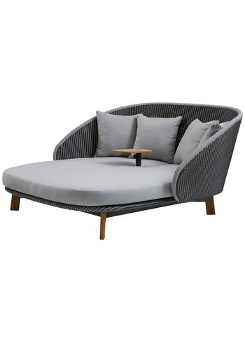 Cane-line - Daybed - Peacock - Frame: Cane-line Weave, Grey/Light Grey