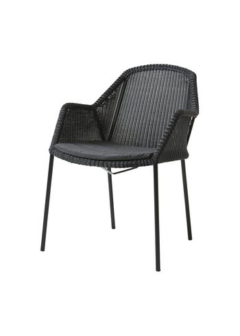 Cane-line - Cushion - Breeze Chair Cushion - Black - Cane-line Natté
