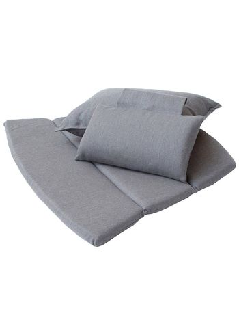 Cane-line - Cushion - Breeze Highback Lounge Chair Cushion - Grey - Cane-line Natté
