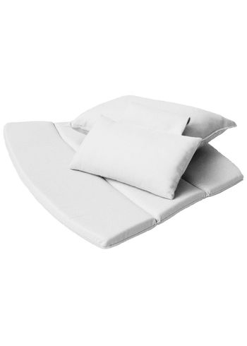 Cane-line - Cushion - Breeze Highback Lounge Chair Cushion - White - Cane-line Natté