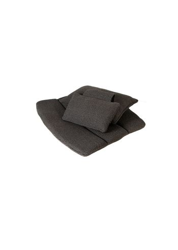 Cane-line - Cushion - Breeze Highback Lounge Chair Cushion - Dark grey - Cane-line Focus