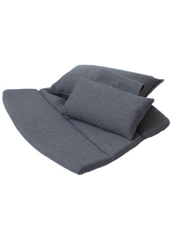 Cane-line - Cushion - Breeze Highback Lounge Chair Cushion - Black - Cane-line Natté