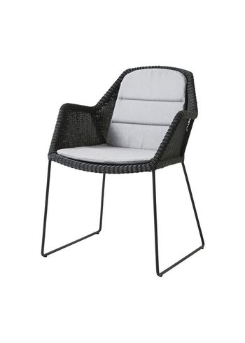 Cane-line - Cushion - Breeze Chair Seat/Back Cushion - Light grey - Cane-line Natté