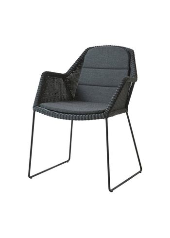 Cane-line - Cushion - Breeze Chair Seat/Back Cushion - Black - Cane-line Natté